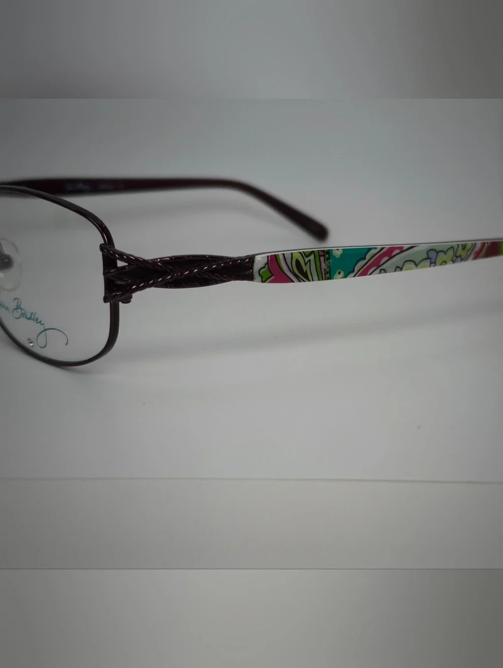 Vera Bradley.Gail. Dark Brown Oval Metal Eyeglass Frames.
